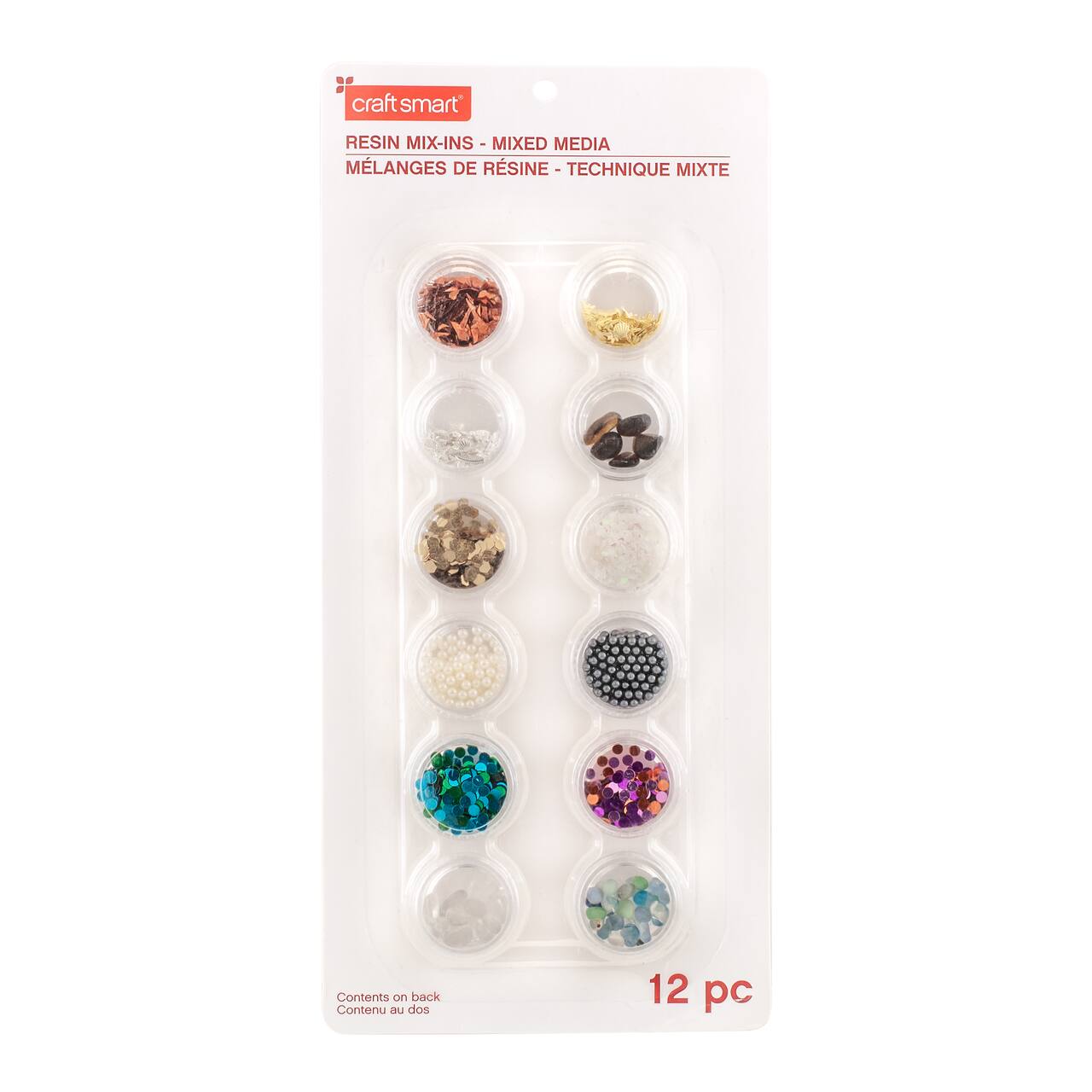 6 Packs: 12 ct. (72 total) Mixed Media Resin Mix-Ins by Craft Smart®